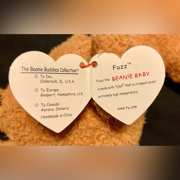 Ty”Fuzz”beanie baby,buddy&large buddy set - Picture 7 of 12